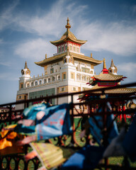 Buddhist temple Golden abode of Buddha Shakyamuni, Elista city, Republic of Kalmykia, Russia