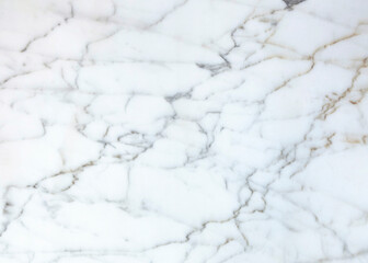A white marble stone surface, with cute light veins. Bright texture.

