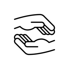 Ergotherapy thin line icon, occupational therapy. Rehabilitation procedure, physical recovery for disabled. Modern vector illustration