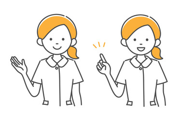 イラスト素材　看護師