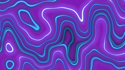 neon pattern line curves wave border geometric vj abstract