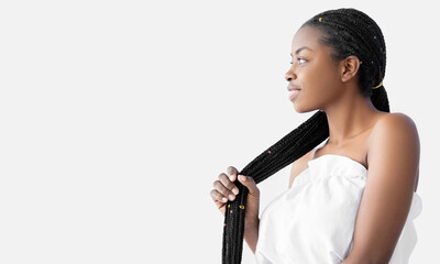 hair treatment african braids hairstyle woman