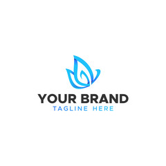Leaf Gradient Brand For Company