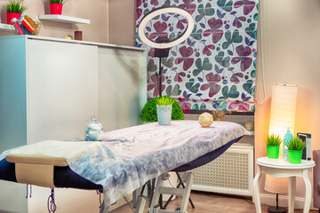 Healthcare Conceots. Interior of Modern Professional Beauty and Depilation Salon.
