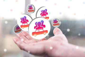 Concept of car sharing