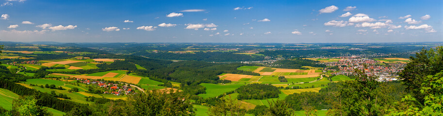 Vogelperspektive auf die nördliche schwäbische Alp, Baden Württemberg