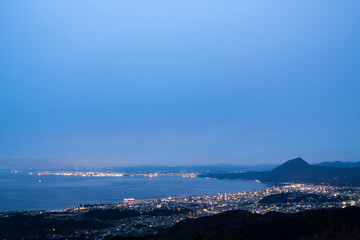 大分県別府市 十文字原展望台の夜景