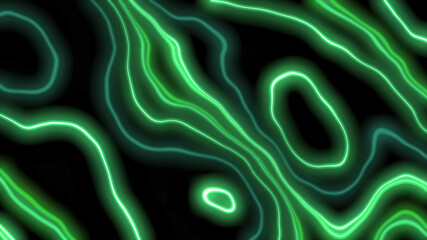 neon pattern line curves wave border geometric vj abstract