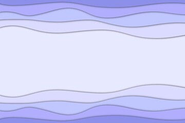 Abstract wave purple color paper cut effect  with copy space.