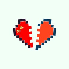 pixel heart art