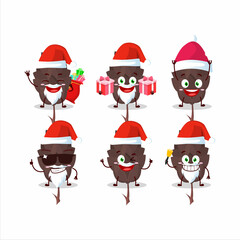 Santa Claus emoticons with conifers cartoon character