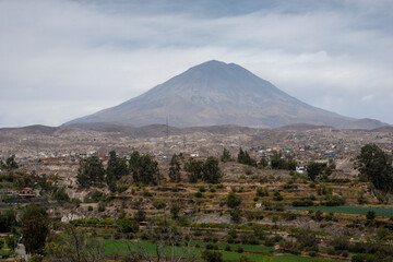 Misti Volcano near Arequipa - obrazy, fototapety, plakaty