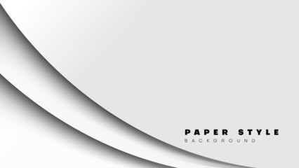 abstract white paper style background with curve