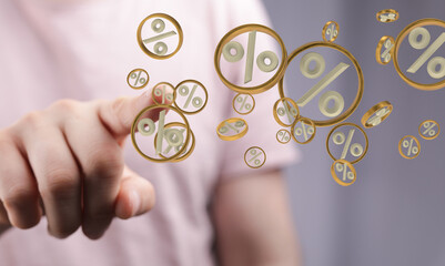 good sale discount in hand.