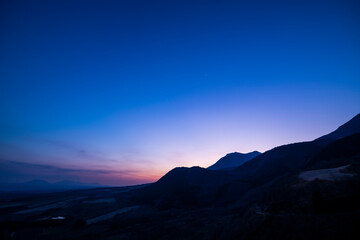 久住高原の夕景（大分県 九重連山）