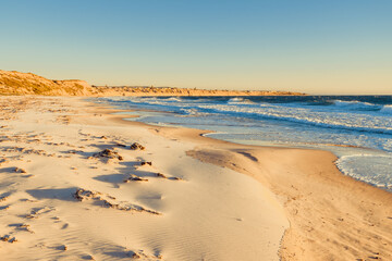 Blanche Point, Maslin Beach at winter sunset, Fleurieu Peninsula, South Australia