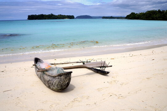 Canoe on the beach