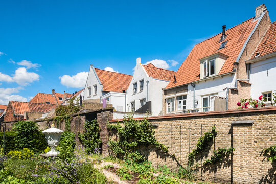 Historische stadsmoestuin Markiezenhof in Bergen op Zoom, Noord-Brabant province, The Netherlands