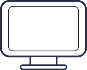 Vector image (icon) of a computer monitor.
