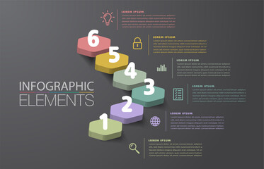 step up of business successful concept. Infographic vector, stair