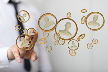  people network structure HR - Human resources management and recruitment