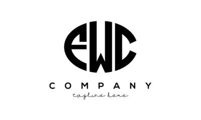 FWC three Letters creative circle logo design