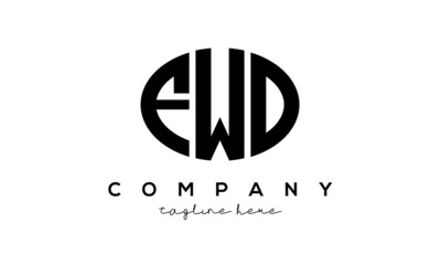FWD three Letters creative circle logo design