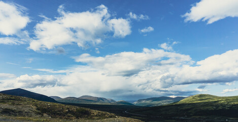 Scenic View Of Mountains.