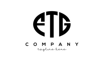 FTG three Letters creative circle logo design