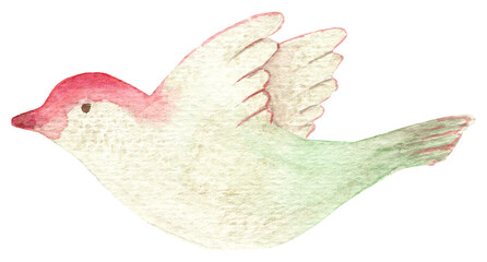 Seamless pattern. Hand painted Christmas Toys.