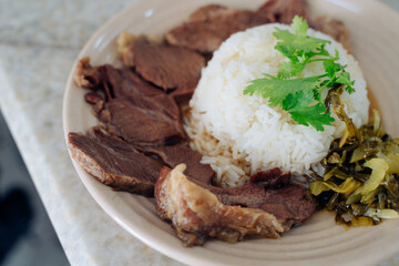 pork with rice