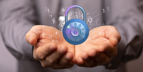 Cybersecurity and information or network protection. Future technology web