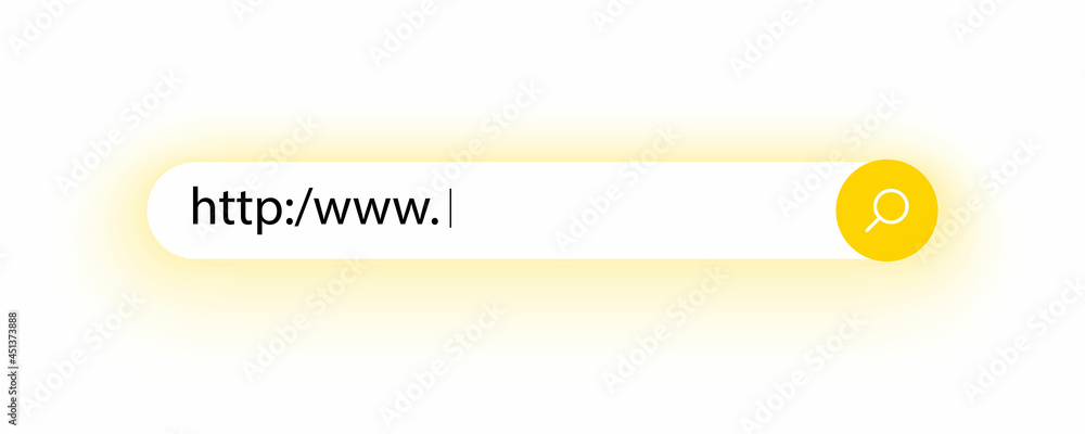 Poster search bar for the user interface and web site. search address and navigation bar icon. search form 