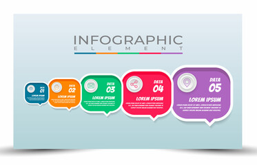 illustration vector design Process infographic template