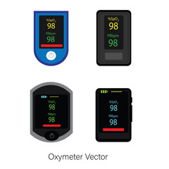 Oximeter Vector illustration, medical tools, oxygen meter match for your covid illustration or any healthy business purpose.