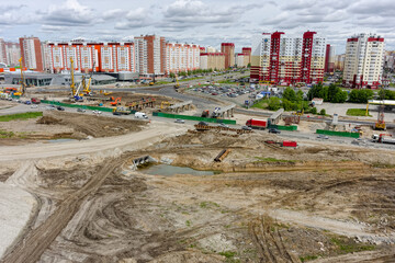 Construction of two-level outcome on bypass road