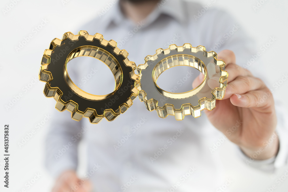 Aufkleber engineering and design image gears