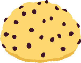 チョコチップメロンパンのイラスト