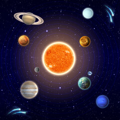 Obraz na płótnie Canvas Galaxy Diorama - Elements of this Image Furnished by NASA