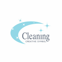 cleaning clean service logo icon vector template