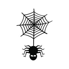 Spider icon vector set. halloween illustration sign collection. web symbol cobweb logo.