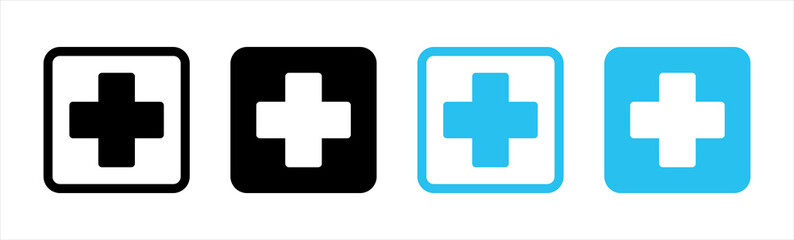 Medical Cross vector icons.