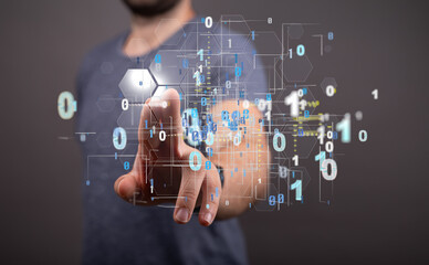 Technology background. Big data concept