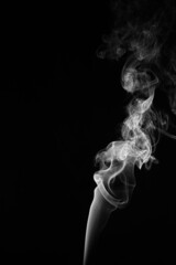 movement of smoke on black background, smoke background, abstract smoke on black background