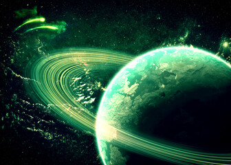 Gorgeous Galaxy - Elements of this Image Furnished by NASA