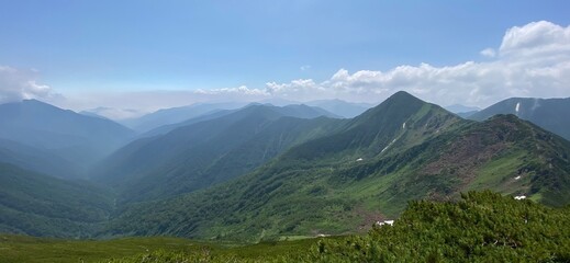 Naklejka na ściany i meble panorama of the mountains