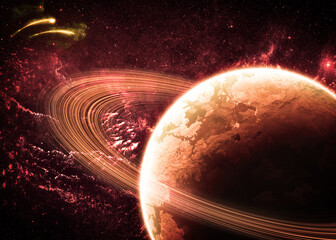 Gorgeous Galaxy - Elements of this Image Furnished by NASA