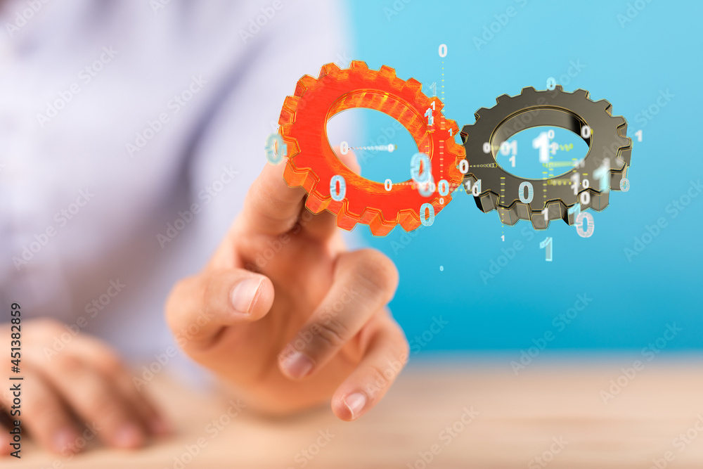 Poster engineering and design image gears