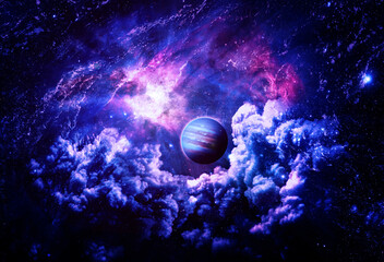 Naklejka na ściany i meble Gorgeous Galaxy - Elements of this Image Furnished by NASA