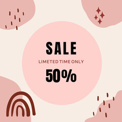 Sale banner, time to shopping, online shopping landing page, E-commerce, vector illustration.
Special offer mega sale banner background template. Sale banner template design.
